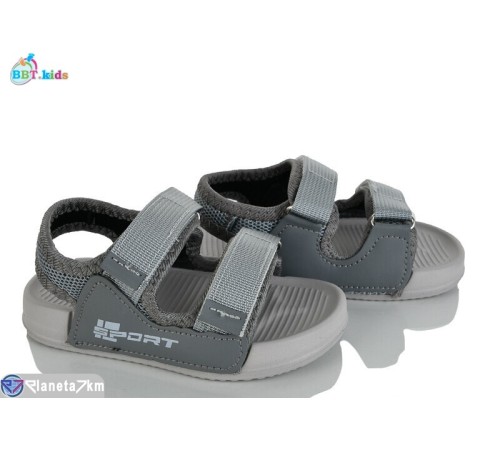 Сандалі дитячі на літо (12 пар р.24-29) сірий  "BBT"