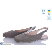 Туфлі жіночі на літо (6 пар р.36-40) сірий  "Linda"