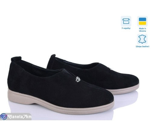 Туфлі жіночі на весну/осінь (6 пар р.36-40) чорний  "Linda"