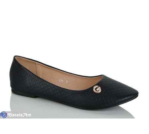 Балетки жіночі на весну/осінь (5 пар р.36-40) чорний  "ELMA"