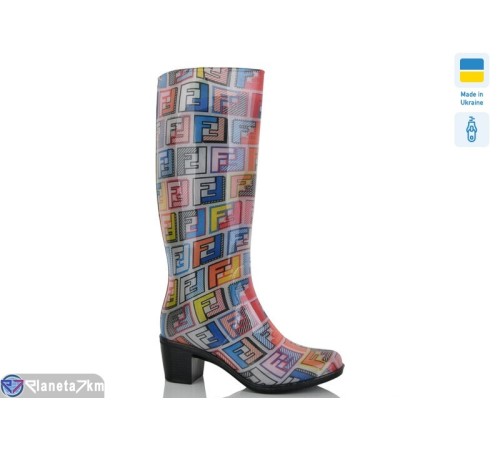 Жіноче гумове взуття на весну/осінь (8 пар р.36-41) мікс  "ELMA"