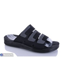 Шлепки чоловічі на літо (6 пар р.40-45) чорний  "Taffi"