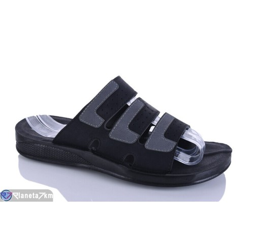 Шлепки чоловічі на літо (6 пар р.40-45) чорний  "Taffi"