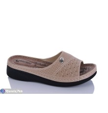 Шлепки жіночі на літо (6 пар р.37-41) бежевий  "SALIVAN"