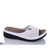 Шлепки жіночі на літо (6 пар р.37-41) білий  "SALIVAN"