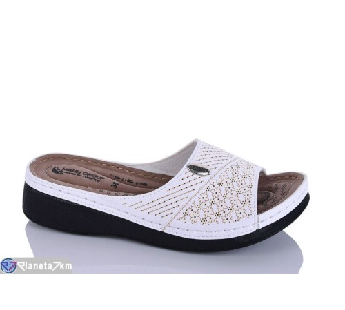 Шлепки жіночі на літо (6 пар р.37-41) білий  "SALIVAN"