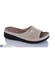 Шлепки жіночі на літо (6 пар р.37-41) бежевий  "SALIVAN"