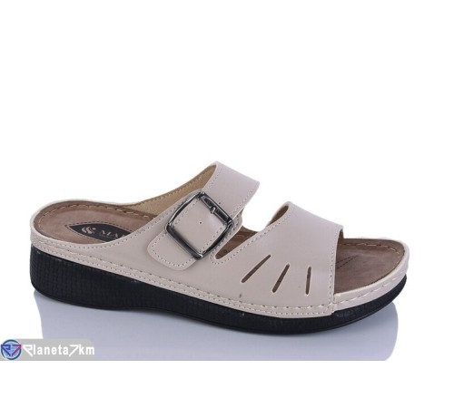 Шлепки жіночі на літо (6 пар р.37-41) бежевий  "SALIVAN"