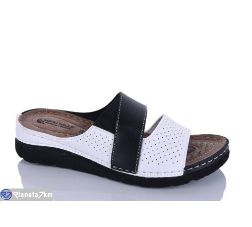 Шлепки жіночі на літо (6 пар р.37-41) білий  "SALIVAN"