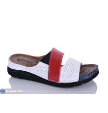 Шлепки жіночі на літо (6 пар р.37-41) червоний  "SALIVAN"