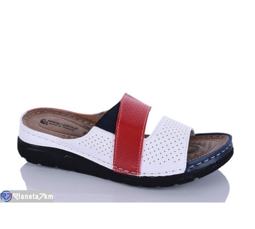 Шлепки жіночі на літо (6 пар р.37-41) червоний  "SALIVAN"