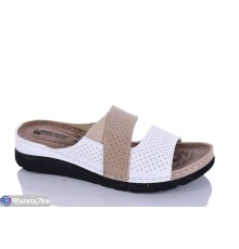 Шлепки жіночі на літо (6 пар р.37-41) бежевий  "SALIVAN"