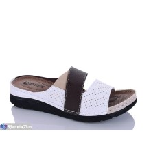 Шлепки жіночі на літо (6 пар р.37-41) коричневий  "SALIVAN"