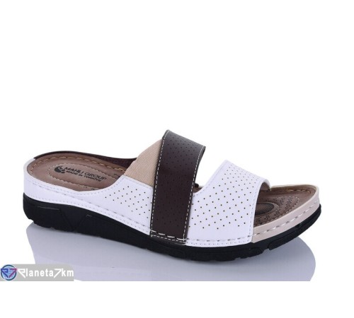 Шлепки жіночі на літо (6 пар р.37-41) коричневий  "SALIVAN"