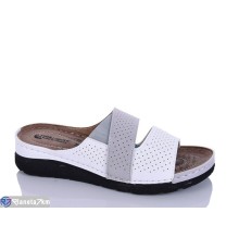 Шлепки жіночі на літо (6 пар р.37-41) сірий  "SALIVAN"