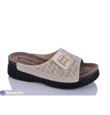 Шлепки жіночі на літо (6 пар р.37-41) бежевий  "SALIVAN"