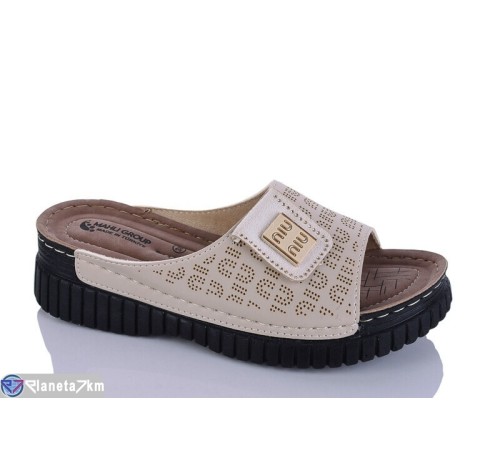 Шлепки жіночі на літо (6 пар р.37-41) бежевий  "SALIVAN"