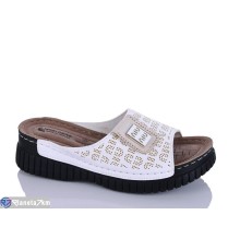 Шлепки жіночі на літо (6 пар р.37-41) білий  "SALIVAN"