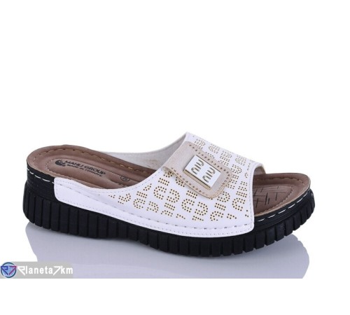 Шлепки жіночі на літо (6 пар р.37-41) білий  "SALIVAN"