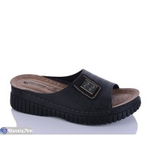 Шлепки жіночі на літо (6 пар р.37-41) чорний  "SALIVAN"