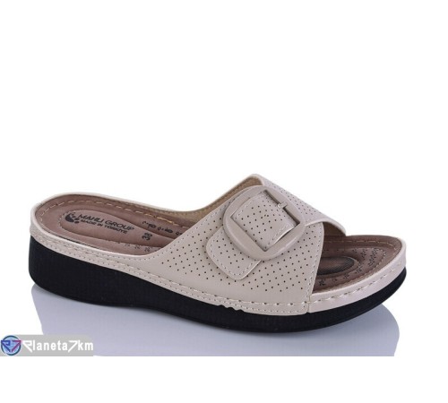 Шлепки жіночі на літо (6 пар р.37-41) бежевий  "SALIVAN"