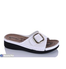 Шлепки жіночі на літо (6 пар р.37-41) білий  "SALIVAN"