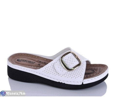 Шлепки жіночі на літо (6 пар р.37-41) білий  "SALIVAN"