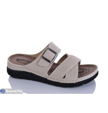 Шлепки жіночі на літо (6 пар р.37-41) бежевий  "SALIVAN"