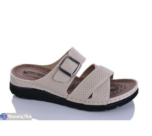 Шлепки жіночі на літо (6 пар р.37-41) бежевий  "SALIVAN"