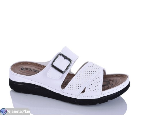 Шлепки жіночі на літо (6 пар р.37-41) білий  "SALIVAN"