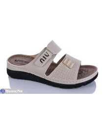 Шлепки жіночі на літо (6 пар р.37-41) бежевий  "SALIVAN"