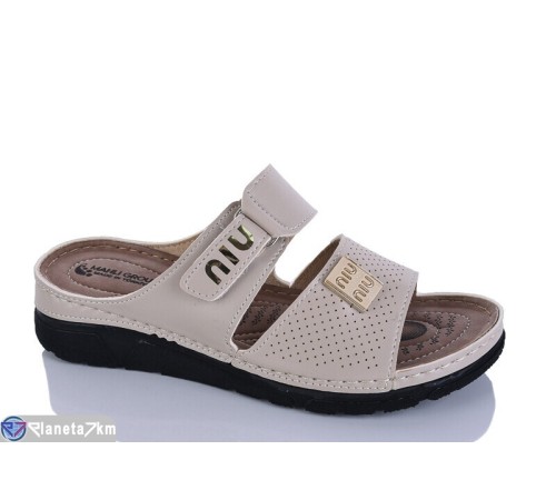 Шлепки жіночі на літо (6 пар р.37-41) бежевий  "SALIVAN"