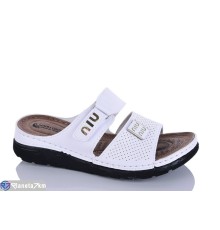 Шлепки жіночі на літо (6 пар р.37-41) білий  "SALIVAN"