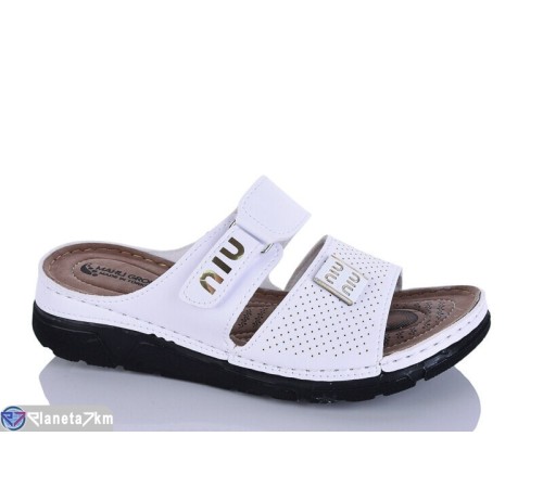 Шлепки жіночі на літо (6 пар р.37-41) білий  "SALIVAN"