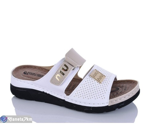 Шлепки жіночі на літо (6 пар р.37-41) білий  "SALIVAN"