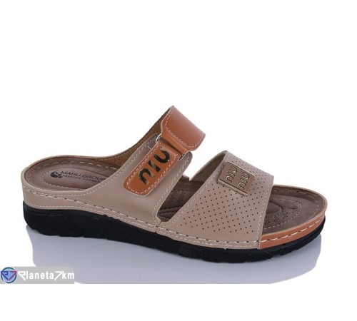 Шлепки жіночі на літо (6 пар р.37-41) бежевий  "SALIVAN"