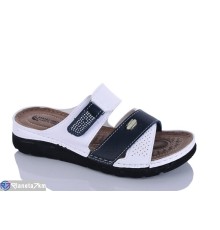 Шлепки жіночі на літо (6 пар р.37-41) білий  "SALIVAN"