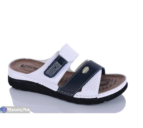 Шлепки жіночі на літо (6 пар р.37-41) білий  "SALIVAN"