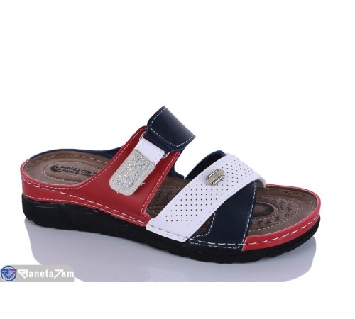 Шлепки жіночі на літо (6 пар р.37-41) червоний  "SALIVAN"