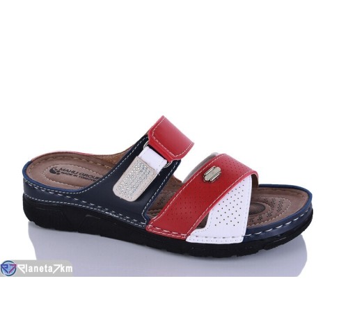 Шлепки жіночі на літо (6 пар р.37-41) синій  "SALIVAN"