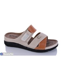 Шлепки жіночі на літо (6 пар р.37-41) бежевий  "SALIVAN"