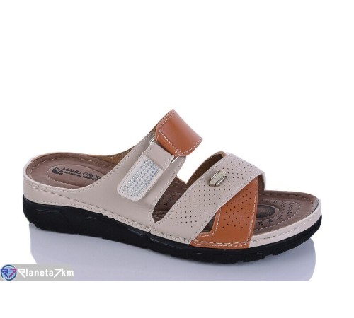 Шлепки жіночі на літо (6 пар р.37-41) бежевий  "SALIVAN"