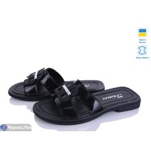 Шлепки жіночі на літо (8 пар р.36-41) чорний  "FOX"