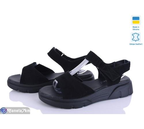 Босоніжки жіночі на літо (8 пар р.36-41) чорний  "FOX"