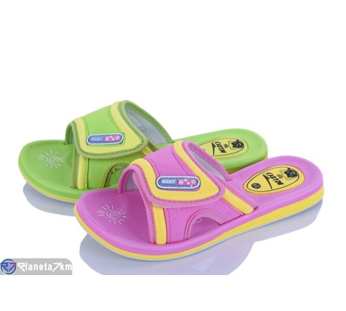 Шлепки дитячі на літо (24 пар р.30-35) мікс  "Kalabok"