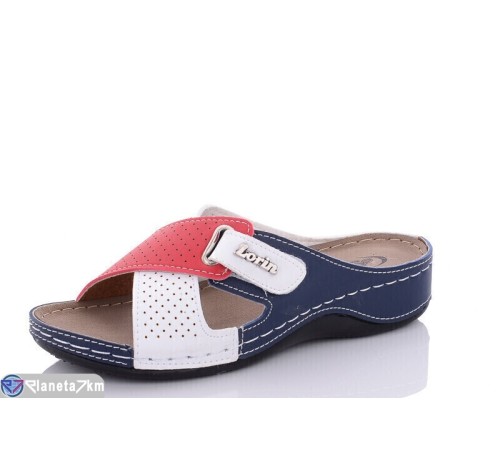 Шлепки жіночі на літо (6 пар р.37-41) мікс  "SALIVAN"