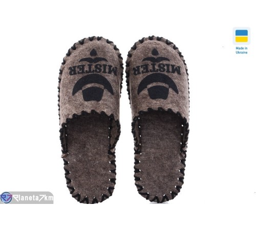 Тапки чоловічі на весну/осінь (9 пар р.40-45) коричневий  "Activ"