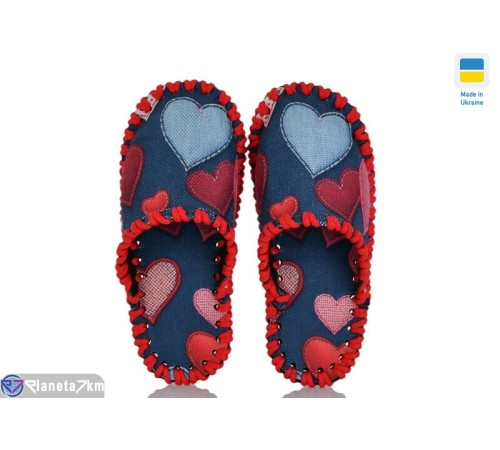 Тапки дитячі на весну/осінь (9 пар р.30-35) синій  "Activ"
