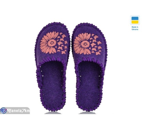 Тапки жіночі на весну/осінь (9 пар р.36-41) фіолетовий  "Activ"
