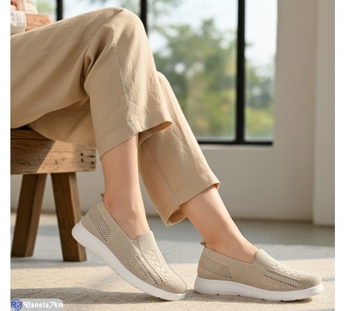 Туфлі жіночі на літо (8 пар р.37-42) бежевий  "KULIBABA"